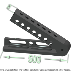 500mm - Pivot & Set Angle | K28 - Burnished