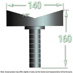 L - 140° V-Adjust Support | K28