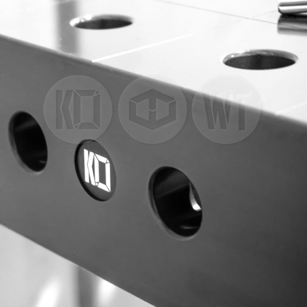 K28 CoreRange nitrided logo close up